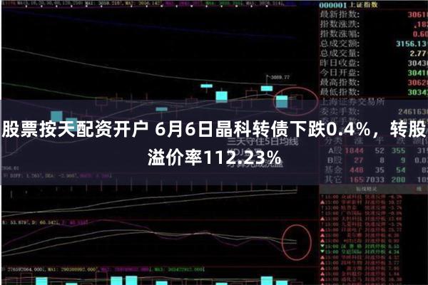 股票按天配资开户 6月6日晶科转债下跌0.4%，转股溢价率112.23%