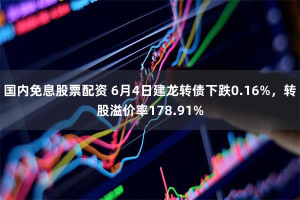 国内免息股票配资 6月4日建龙转债下跌0.16%，转股溢价率178.91%