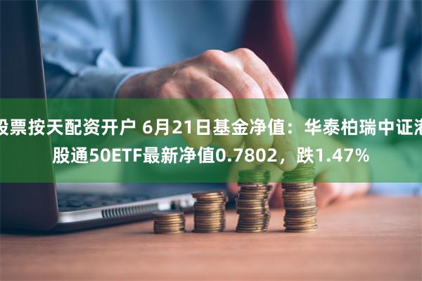 股票按天配资开户 6月21日基金净值：华泰柏瑞中证港股通50ETF最新净值0.7802，跌1.47%